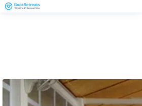 'bookretreats.com' screenshot