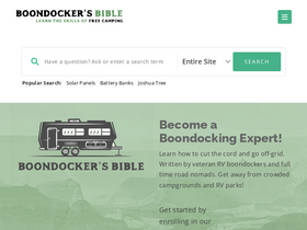 'boondockersbible.com' screenshot