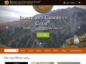 'boone-crockett.org' screenshot