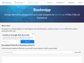 'bootsnipp.com' screenshot