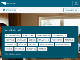 'boplatssyd.se' screenshot