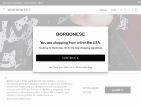 'borbonese.com' screenshot