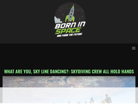 'borninspace.com' screenshot