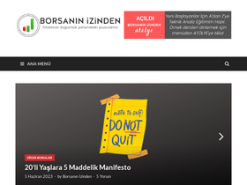 'borsaninizinden.com' screenshot