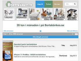 'bortskankes.se' screenshot