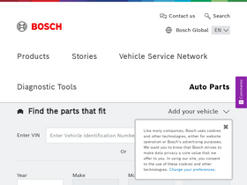 'boschautoparts.com' screenshot