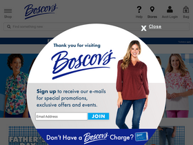'boscovs.com' screenshot