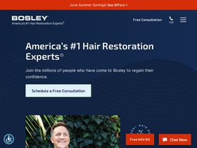 'bosley.com' screenshot