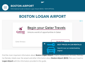 'boston-airport.com' screenshot