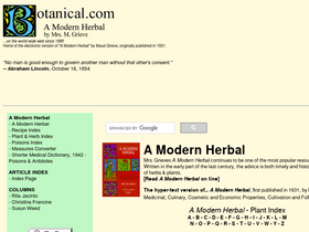 'botanical.com' screenshot