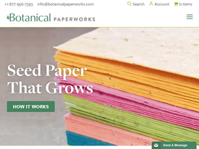 'botanicalpaperworks.com' screenshot