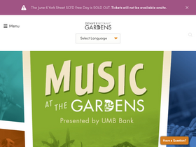 'botanicgardens.org' screenshot