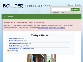 'boulderlibrary.org' screenshot