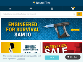 'boundtree.com' screenshot