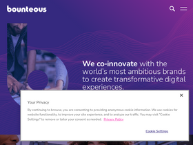 'bounteous.com' screenshot