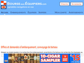 'bourse-aux-equipiers.com' screenshot