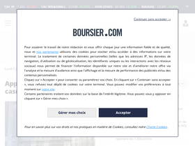 'boursier.com' screenshot