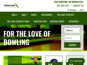 'bowlerx.com' screenshot