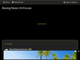 'boxingforum24.com' screenshot