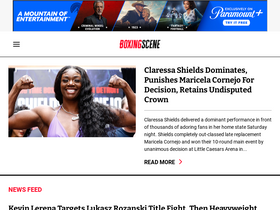 'boxingscene.com' screenshot