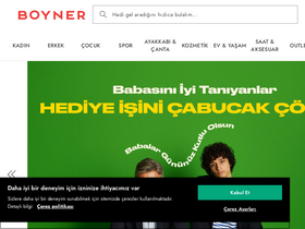 'boyner.com.tr' screenshot