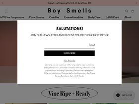'boysmells.com' screenshot