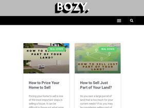 'bozy.com' screenshot