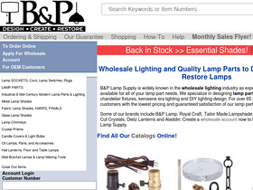 'bplampsupply.com' screenshot