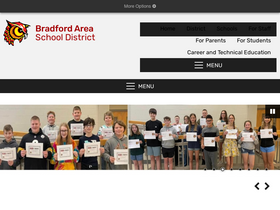 'bradfordareaschools.org' screenshot