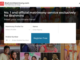 'brahminmatrimony.com' screenshot