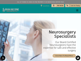 'brainandspineni.com' screenshot