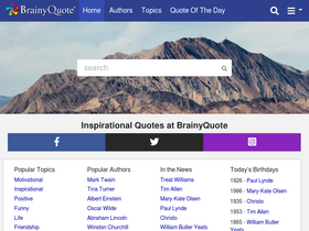 'brainyquote.com' screenshot
