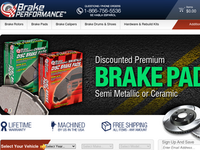 'brakeperformance.com' screenshot