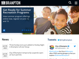 'brampton.ca' screenshot