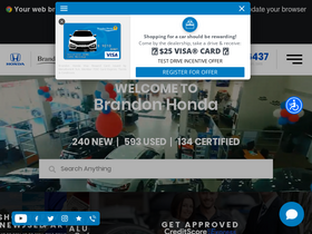 'brandonhonda.com' screenshot