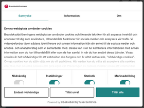 'brandskyddsforeningen.se' screenshot