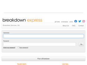 'breakdownexpress.com' screenshot