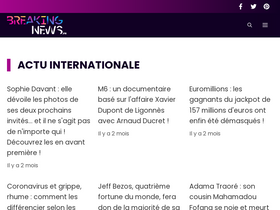 'breakingnews.fr' screenshot