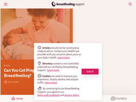 'breastfeeding.support' screenshot