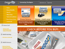'breezecard.com' screenshot