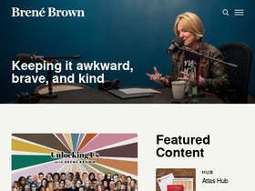 'brenebrown.com' screenshot