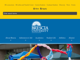 'brescia.edu' screenshot