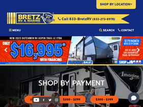 'bretzrv.com' screenshot