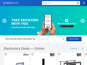'brickseek.com' screenshot