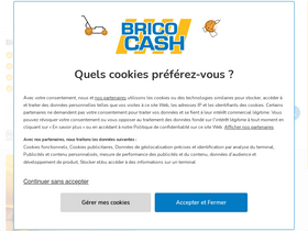 'bricocash.fr' screenshot