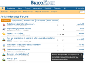 'bricozone.be' screenshot