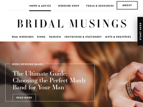 'bridalmusings.com' screenshot