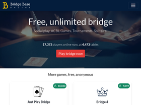 'bridgebase.com' screenshot