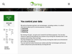 'bring.com' screenshot