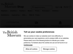 'britishmuseumshoponline.org' screenshot